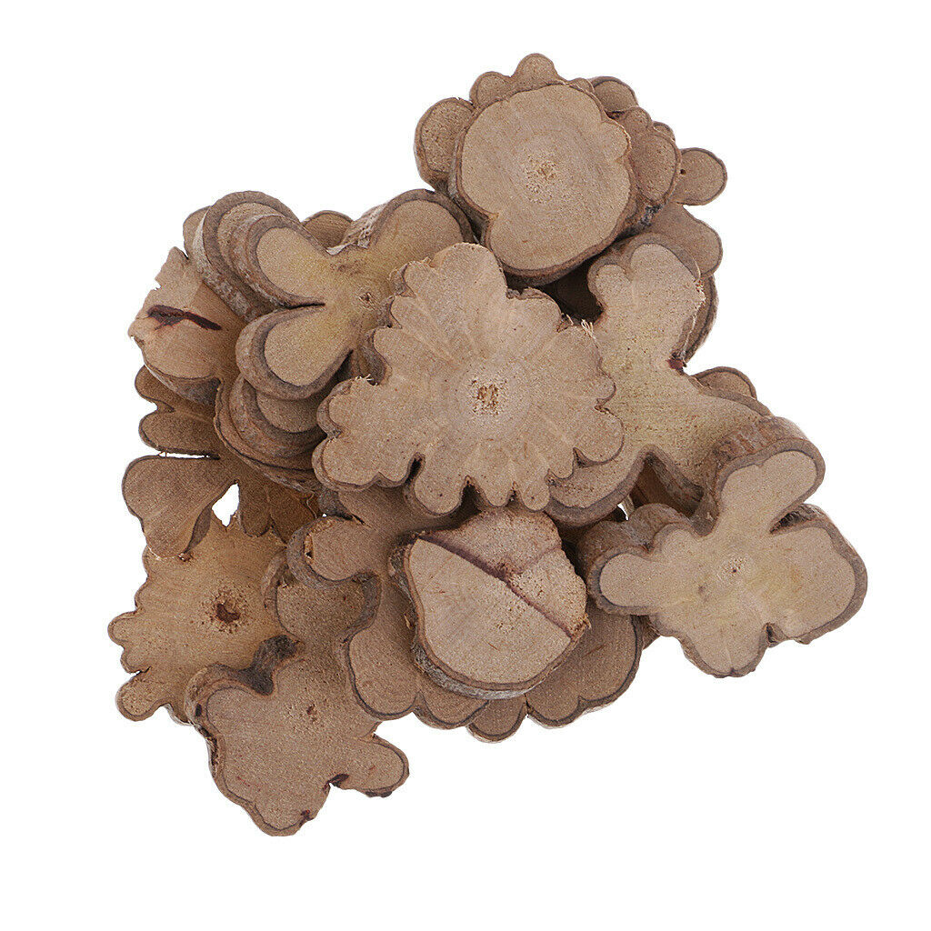 40pcs Natural Country Wood Slices Log Slabs For Home Decor & Rustic Weddings