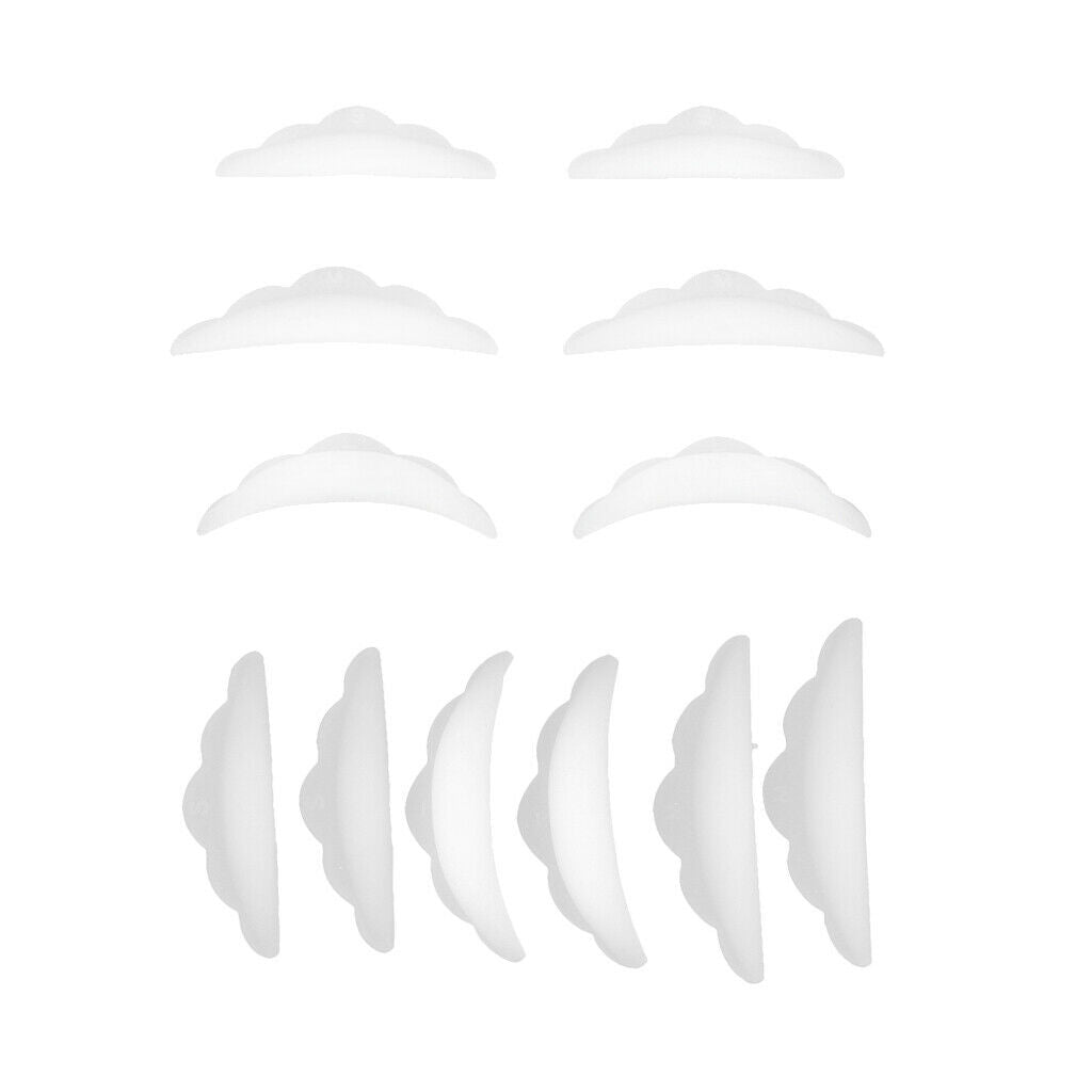 12 Pieces Eyelash Perming Lift Silicone Pads Eye Lash Lashes Guard Tools