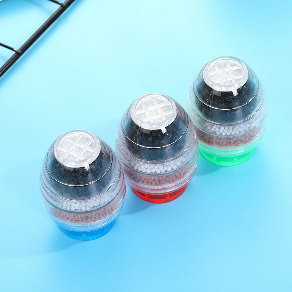 3Pcs Mini Bathroom Household Faucet Tap Water Filter 5-layer Water Clean