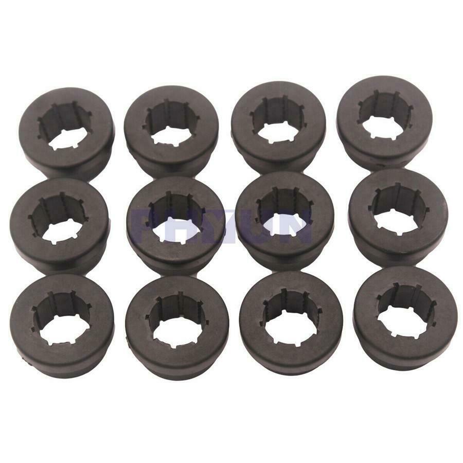 12x Replacement Black Bushing Halves Kit For Rear Lower Control Arm Rear Camber