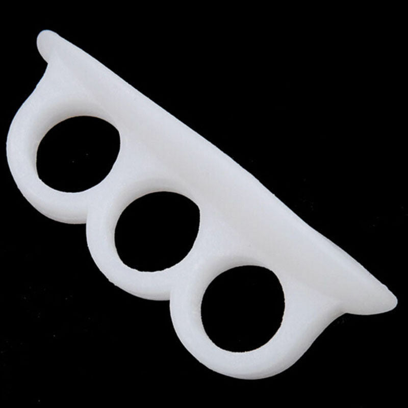 2pcs White Gel Toe Separators Stretchers Alignment Bunion Pain Foot Relie.l8