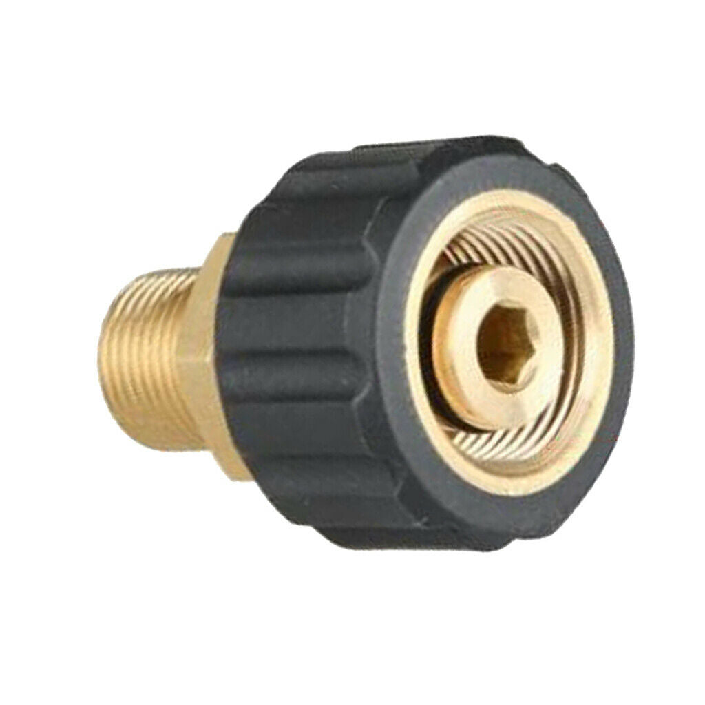 High Pressure Washer Adapter Couple Connector M22F x G3/8 Male Inner 14mm