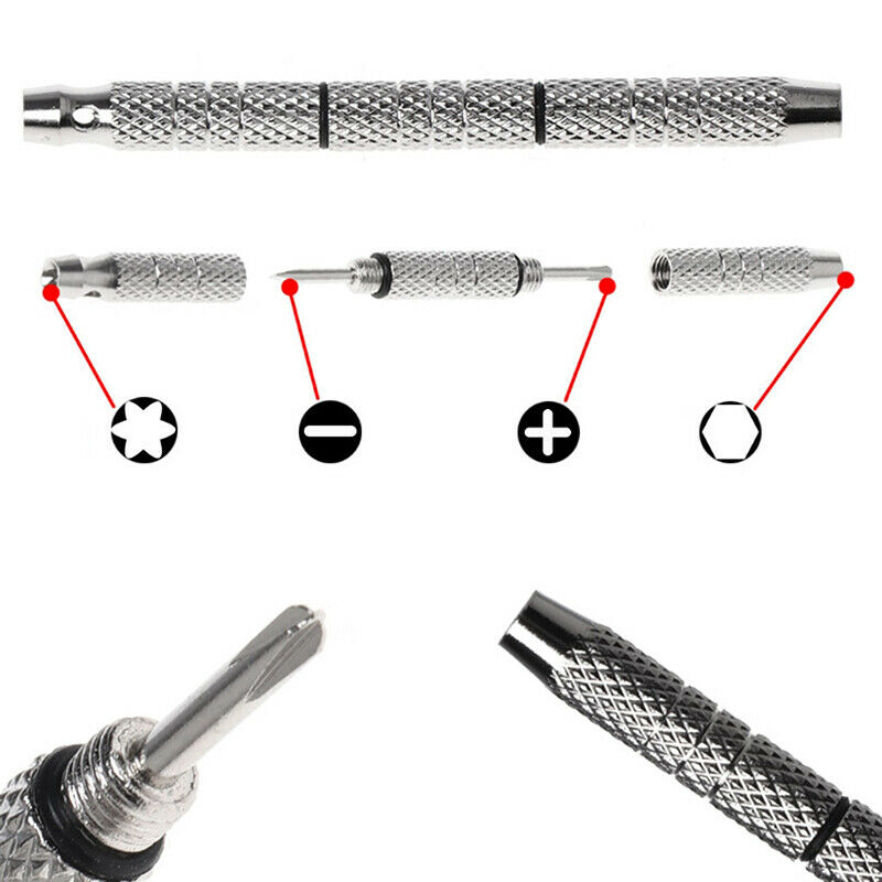 4 in 1 Screwdriver Watch Eyeglass Repair Tools Aluminum Steel Portable Mi.l8