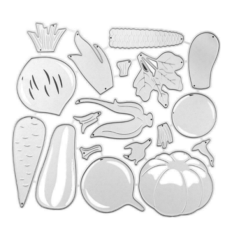 Vegetables Metal Cutting Dies Stencil Scrapbooking DIY Album Stamp Paper Emboss