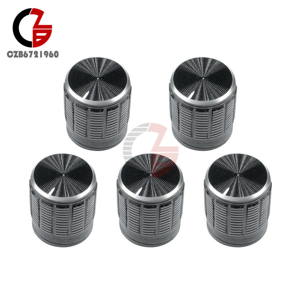 10PCS Volume Control Rotary Knobs Fit For 6mm Dia Knurled Shaft Potentiometer