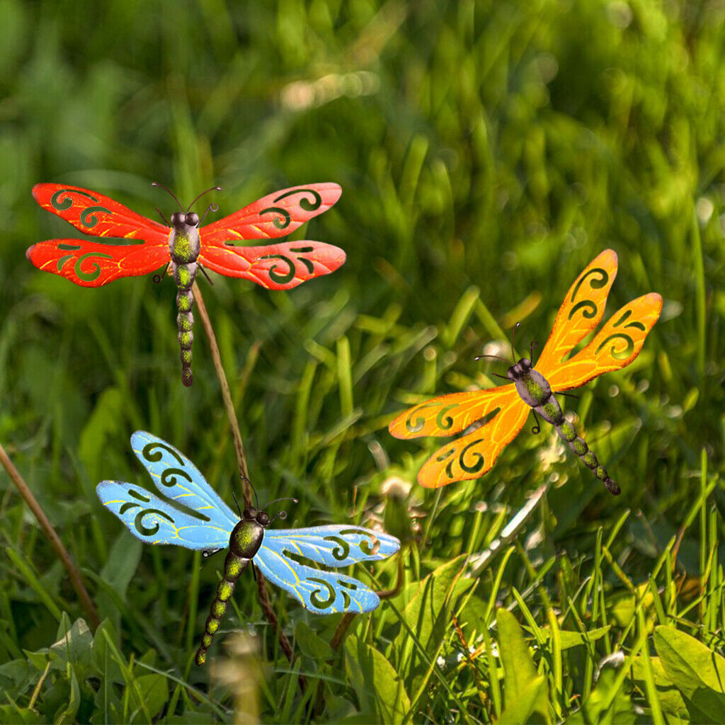 3x Metal Butterfly Wall Decor,Outdoor Metal Wall Art Decor for Home Garden