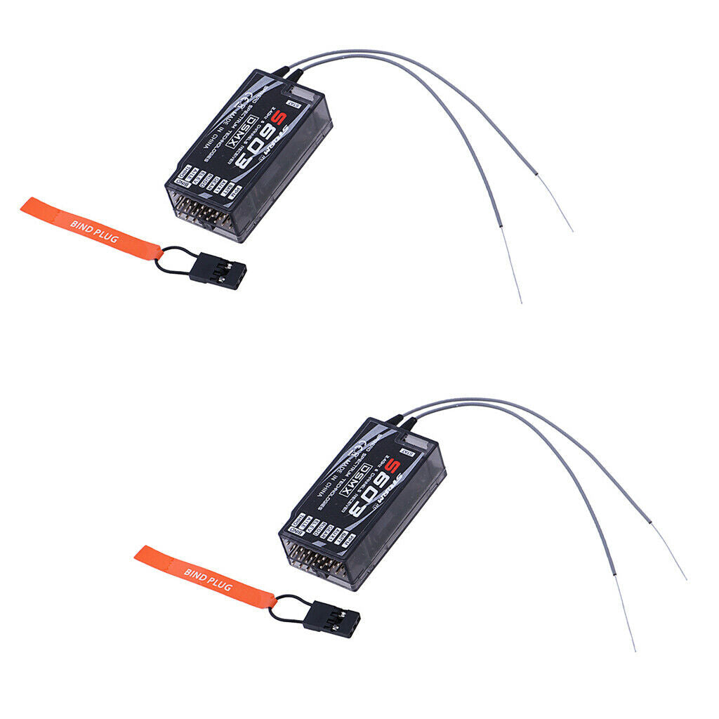 2pcs  S603  /  RX 7CH 2.4GHZ Full Range Aircraft Receiver