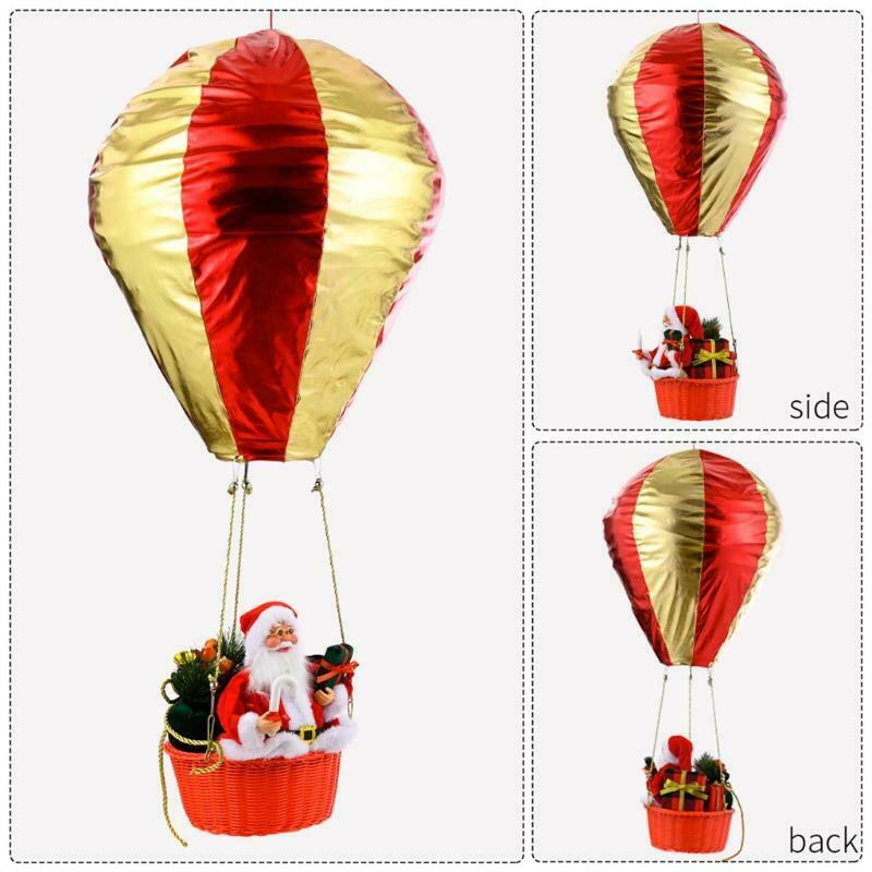 Santa Hot Air Balloon Decoration for Birthday Party Home Festival Supplies
