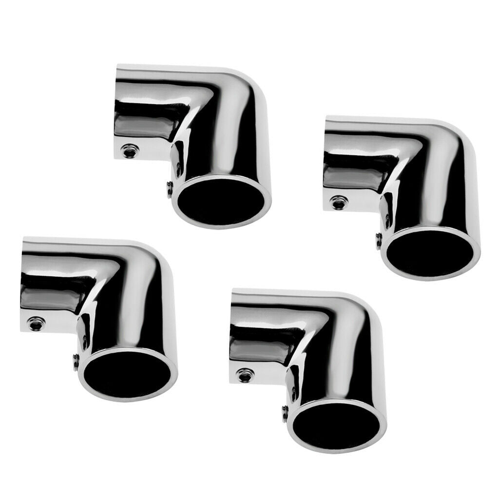 4 Pieces Stainless Steel Boat Marine Hand Rail Fitting Hardware &Screws