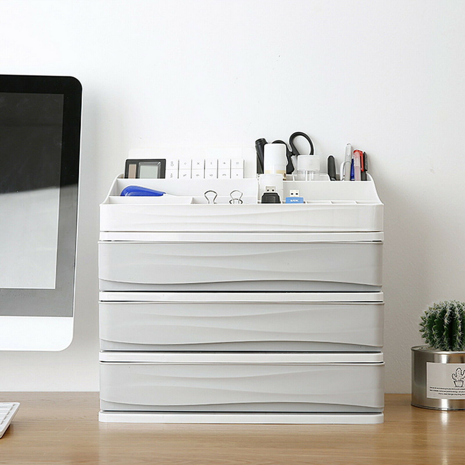 Desktop Storage Box Makeup Drawers Organizer Box Jewelry Container Case Cosmetic