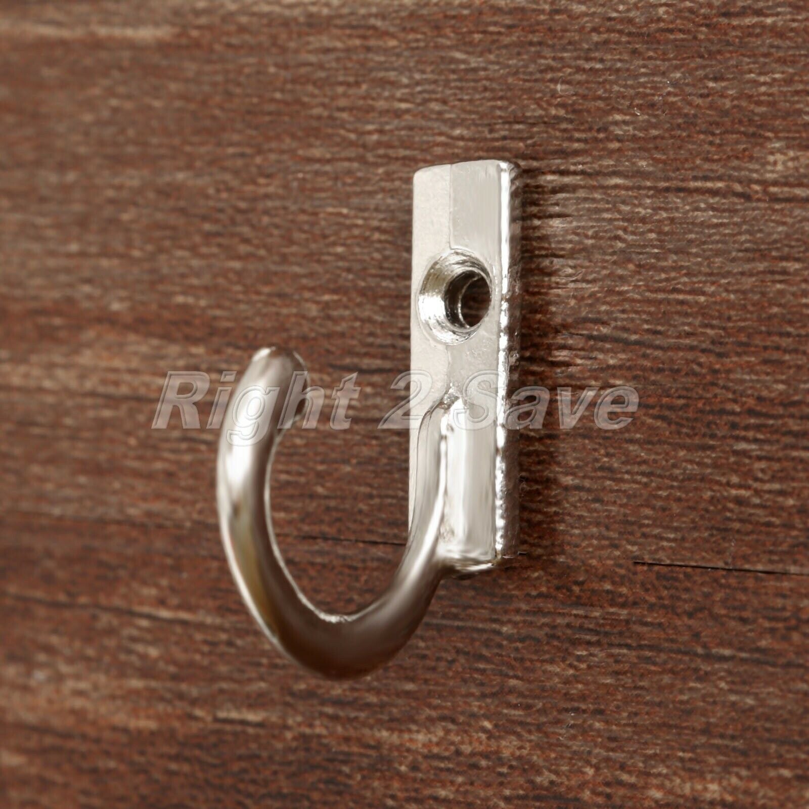 Sliver Wall Door Metal Hooks Hanger Organization For Key Clothes Coat Hat Towel