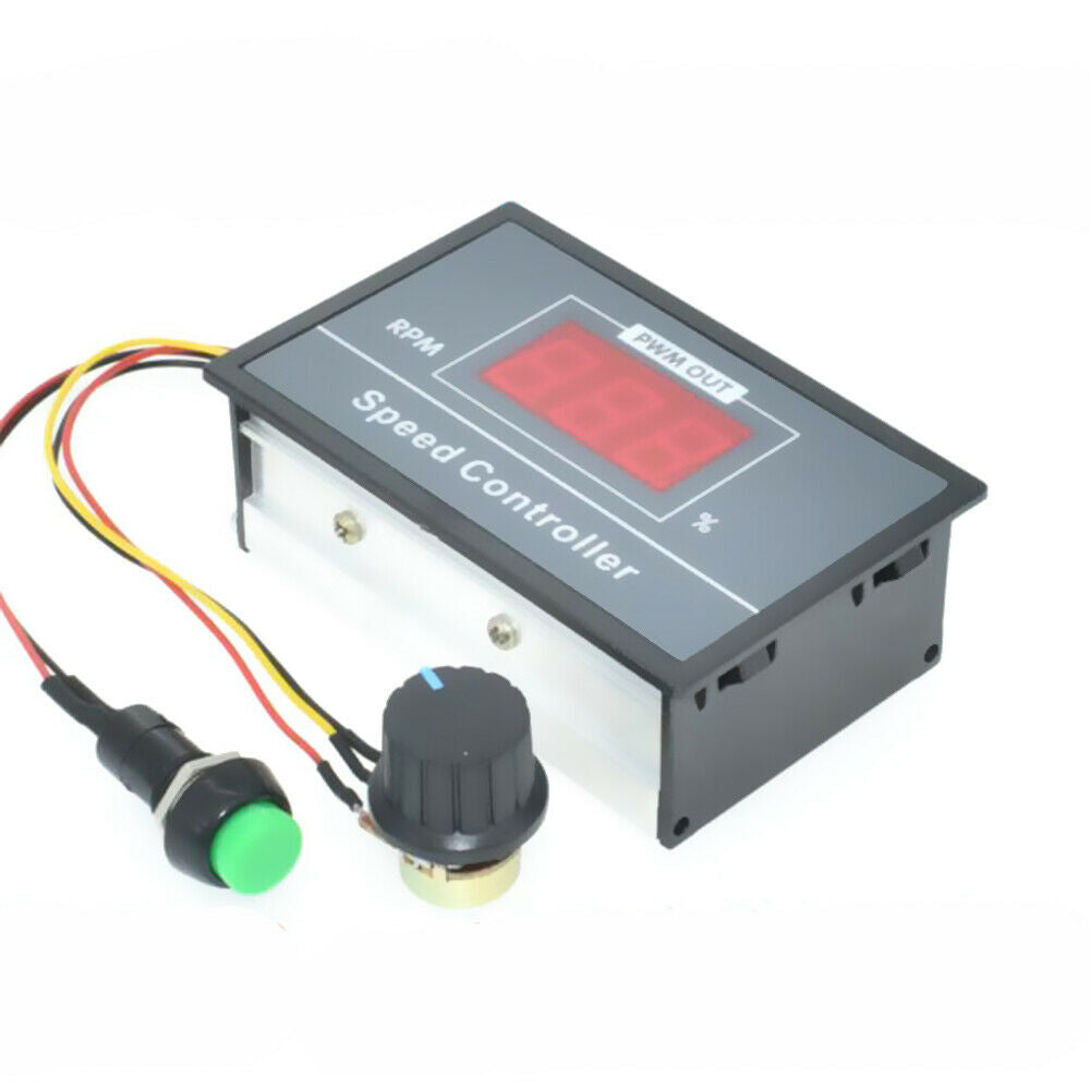 30A Pwm Display 0~100% Adjustable 6V 12V 24V 48V Motor Speed Controller Display