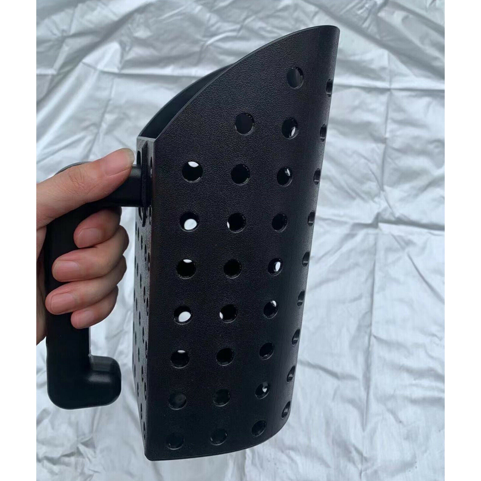 2Pcs Sand Scoop Sifter Shovel Kit for Metal Detecting Treasure Hunting Black