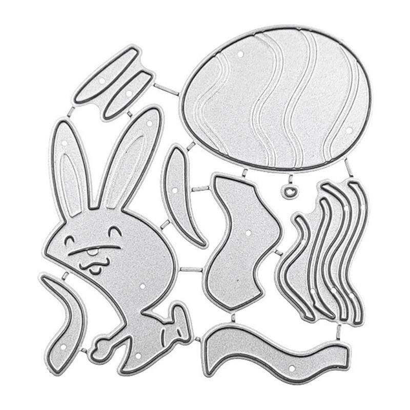 Easter Rabbit Bunny Eggs Metal Cutting Dies Stencil Scrapbooking DIY Album Stamp
