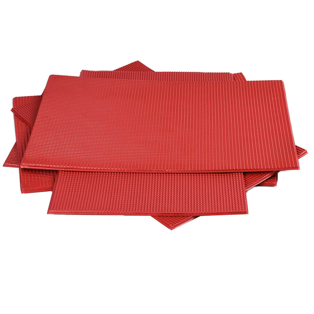 5pcs Red Sheet Rooftop Home Garden Decoration