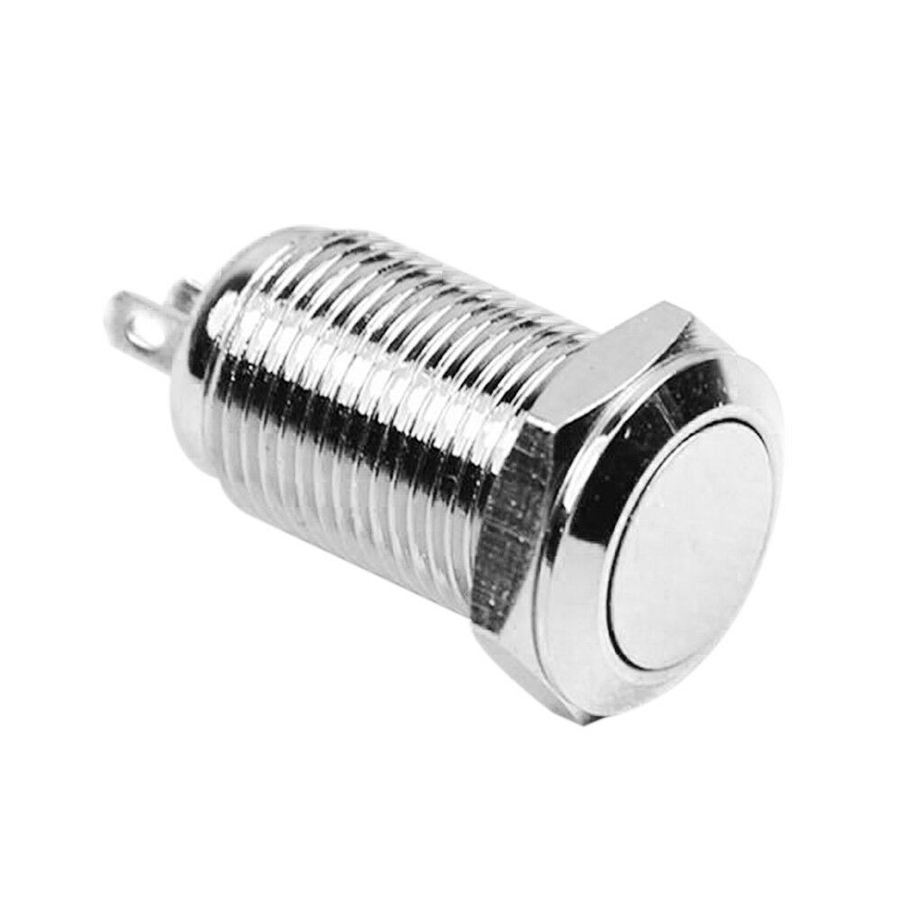 10mm Latching Push Button Switch 36V SPST 1NO 1NC Self-locking