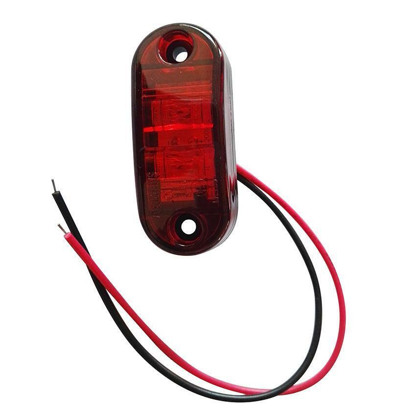 Truck Trailer Side Marker Clearance Light  LED 12V Fish Shape Light Lamp Light