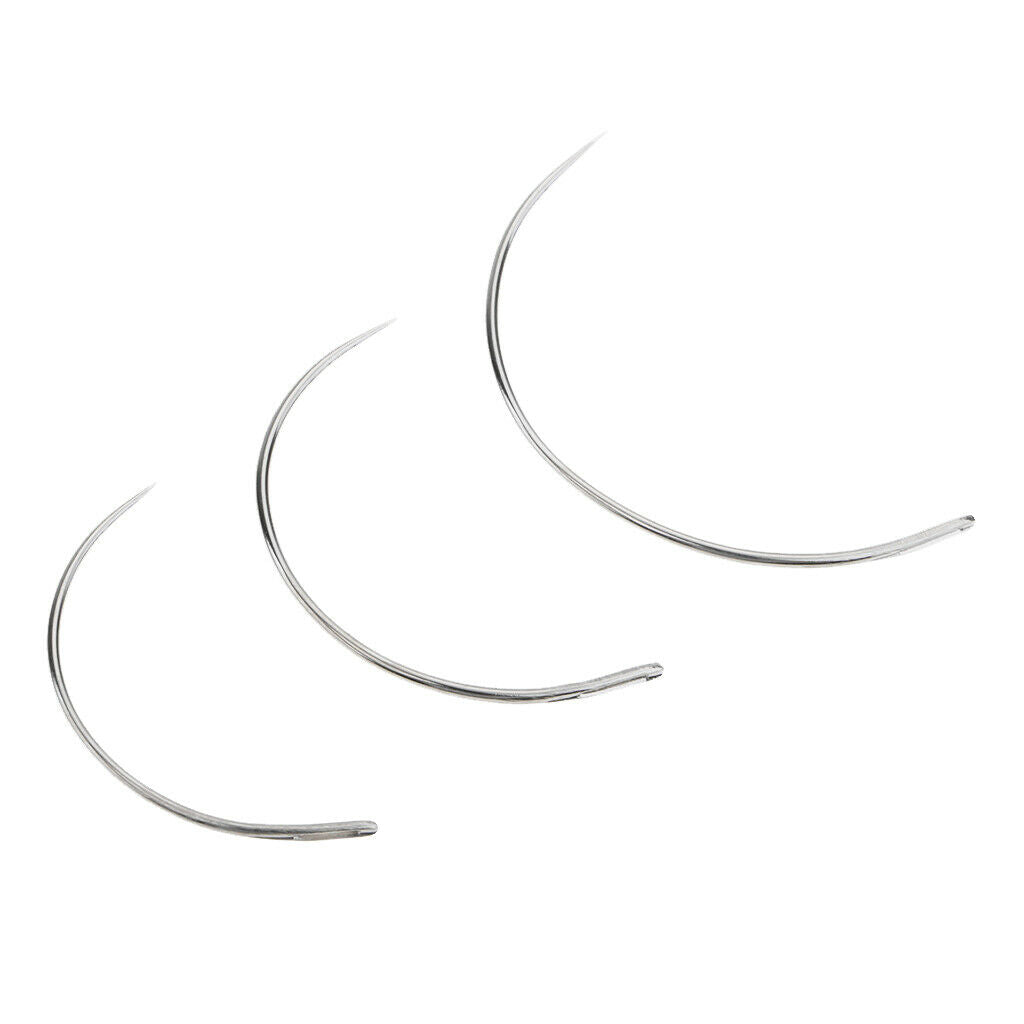 3 Sizes Curved Needles for Leather Sofa Repair Tool Accessories 35 45 50mm