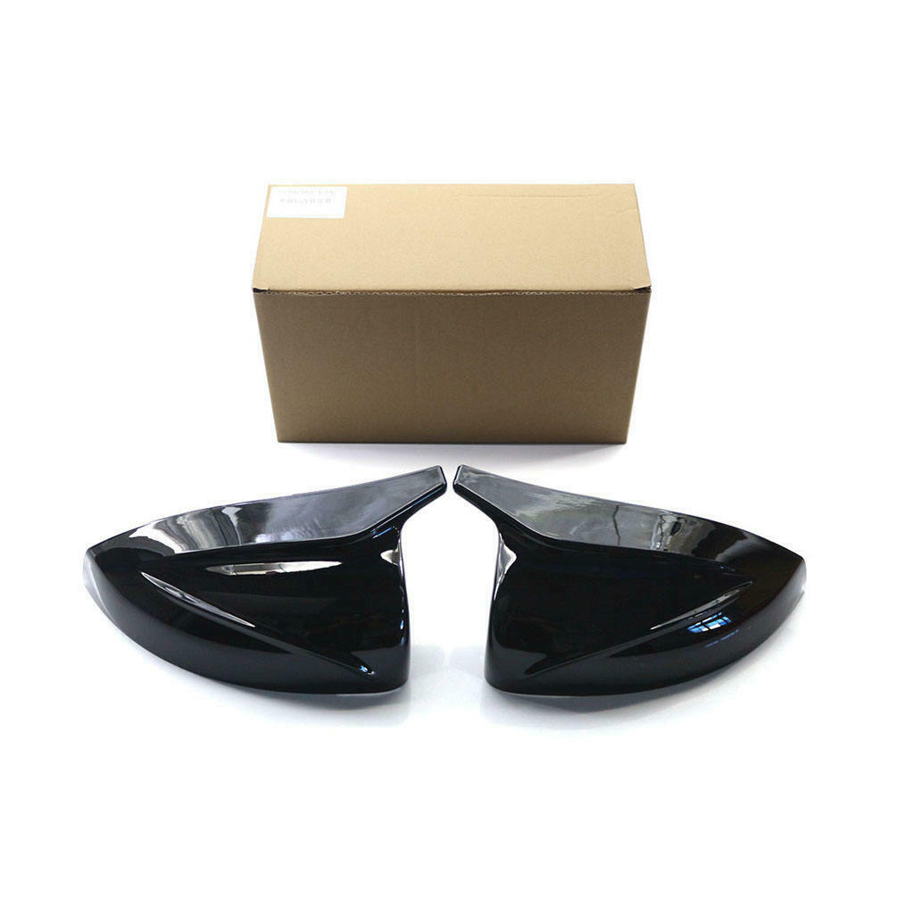 Left Right Rearview Mirror Cover for Audi A3 S3 RS3 13-19 Glossy Black