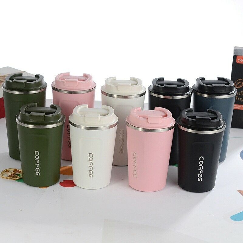 380ML Heat Preservation Coffee Mug Stainless Steel Travel Portable Mug Coffee R4