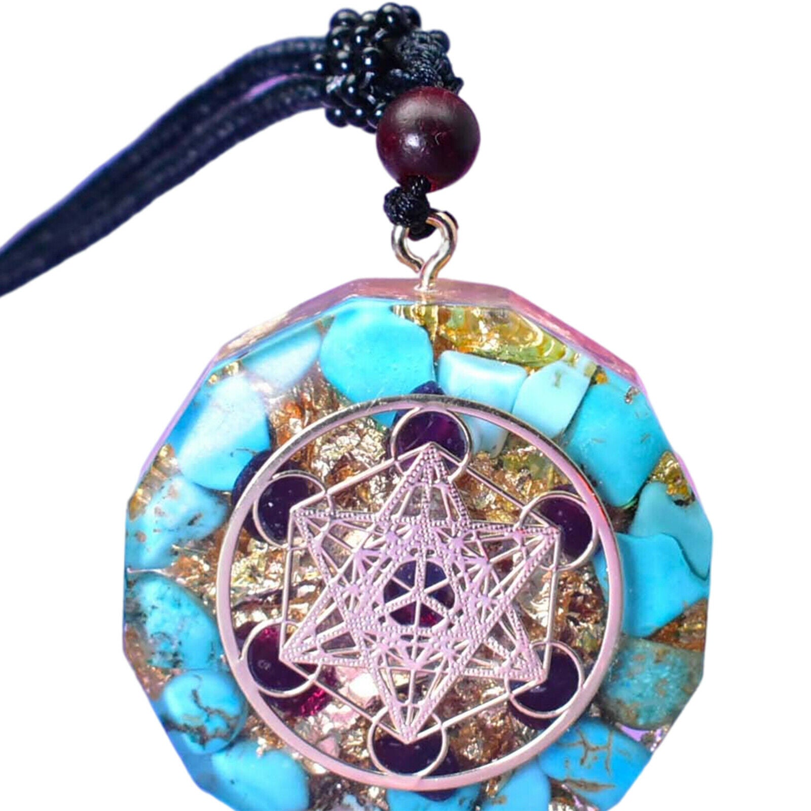 Crystal Reiki Orgone Pendant for Spiritual Consolation Past Life Exploration