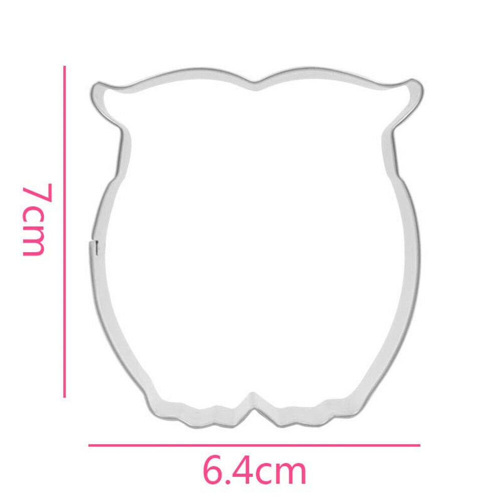 owl shaped stainless steel cutter biscuit cookie mold baking decor tool I.l8