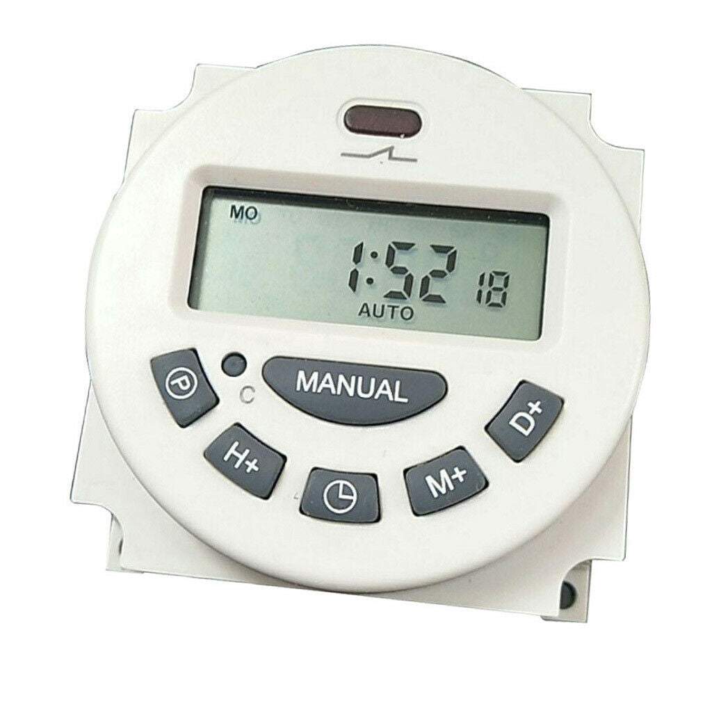 Digital Time Switch Weekly Programmable Electronic Lighting Daily Timer 220V