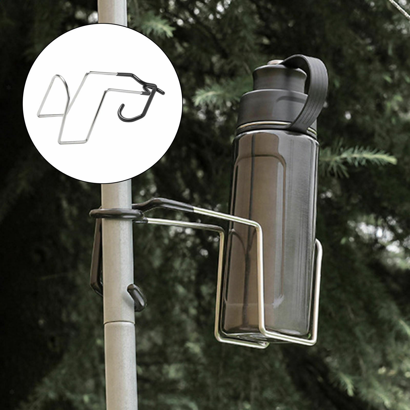 Night Fishing Lantern Water Cup Holder Tent Light Pole Hook for Picnic