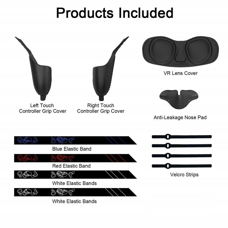 Contact Controller Grip Cover for Quest or Rift S Anti-Throw Handle ProtectiveQ1