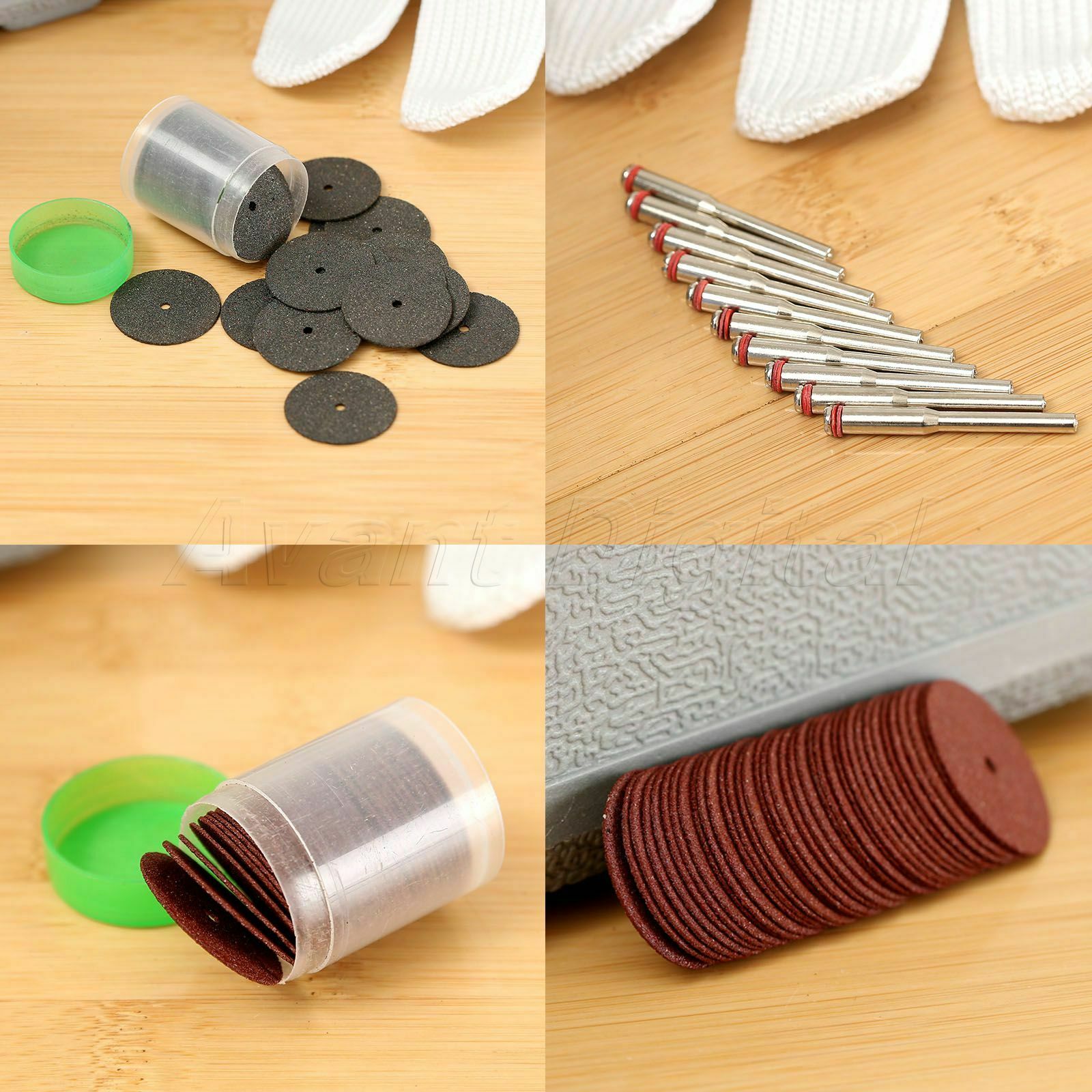 2 Tube 24mm Grinding Cutting Slitting Disc Wheels & 3.175mm Mandrel Rotary Tool