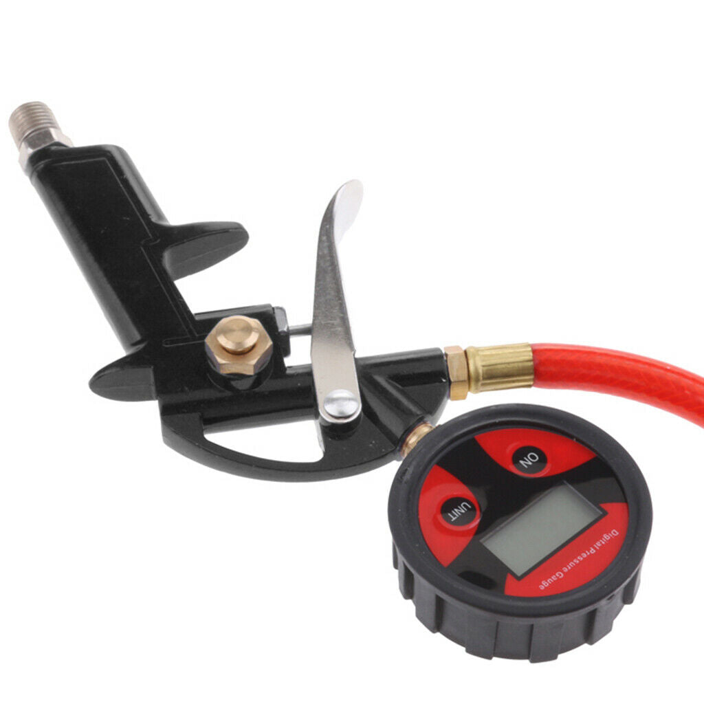 3in 1 LCD Digital Tire Tyre Inflation Inflating Pump Gun With Pressure Gauge