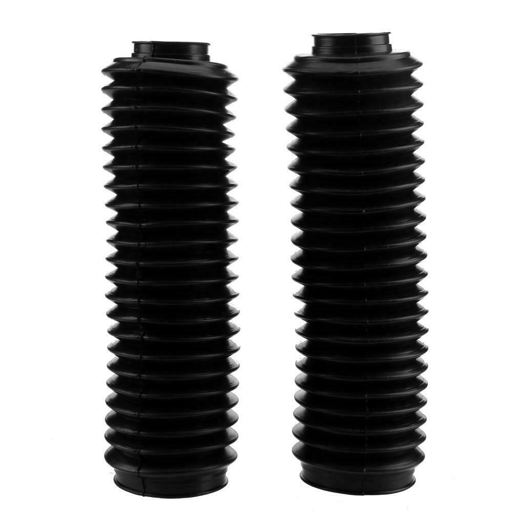 1 Pair 37mm Universal Dustproof Plastic Front Motorcycle Fork Cover Gaiters @