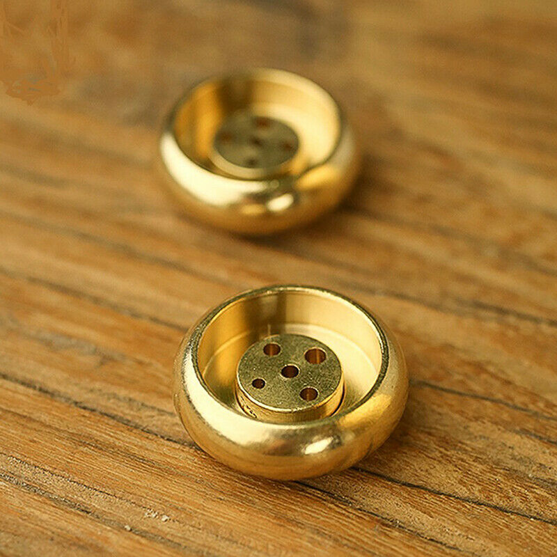 1pcs 5 Holes Mini Brass Incense Burner Incense Sticks Censer Holder Home .l8