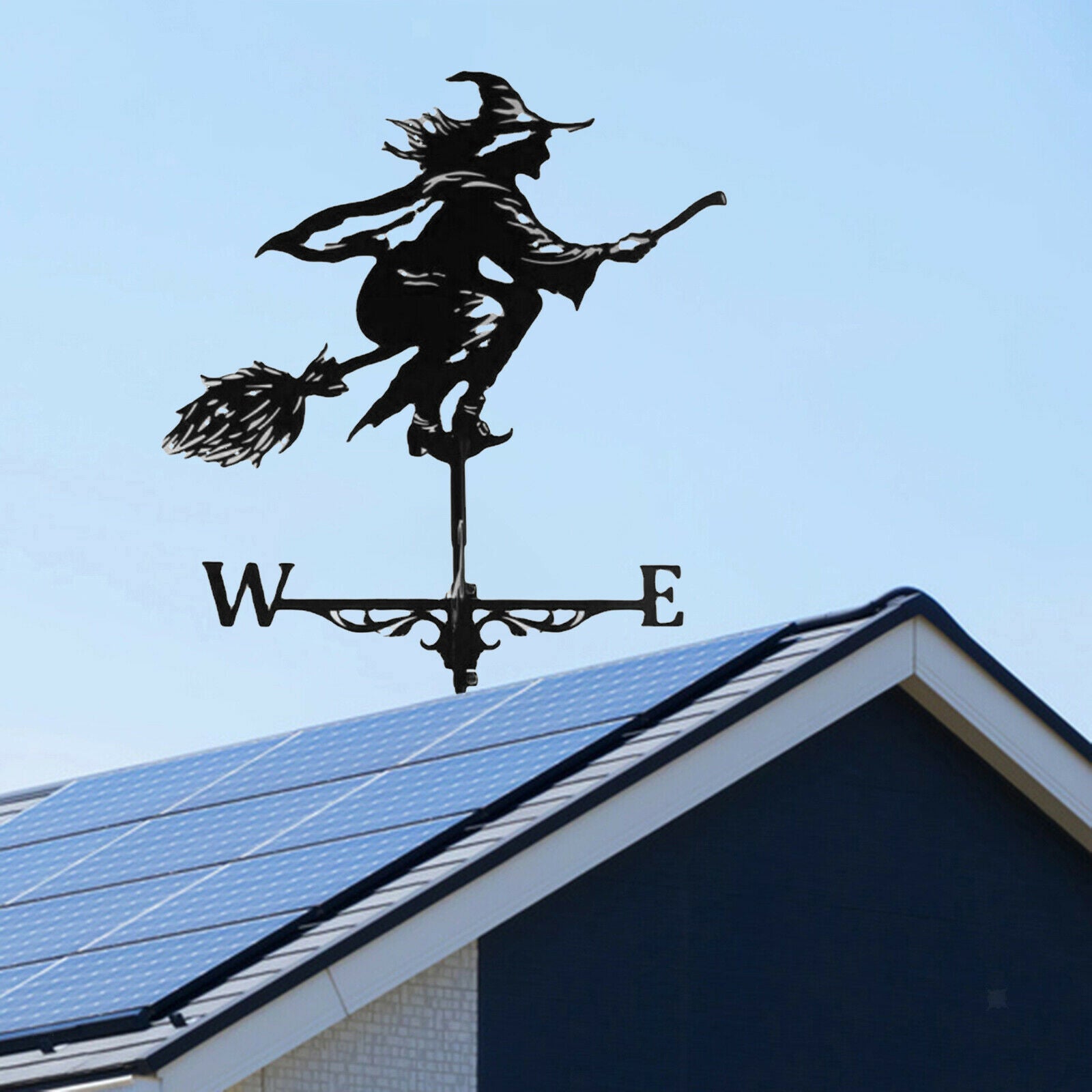 Stainless Steel Weather Vane Ornament Home Outdoor Measuring Tool Crafts
