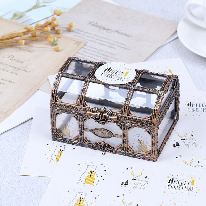 Plastic Storage Box Transparent Pirate For Pirate Crystal Gem Treasure Bo.l8