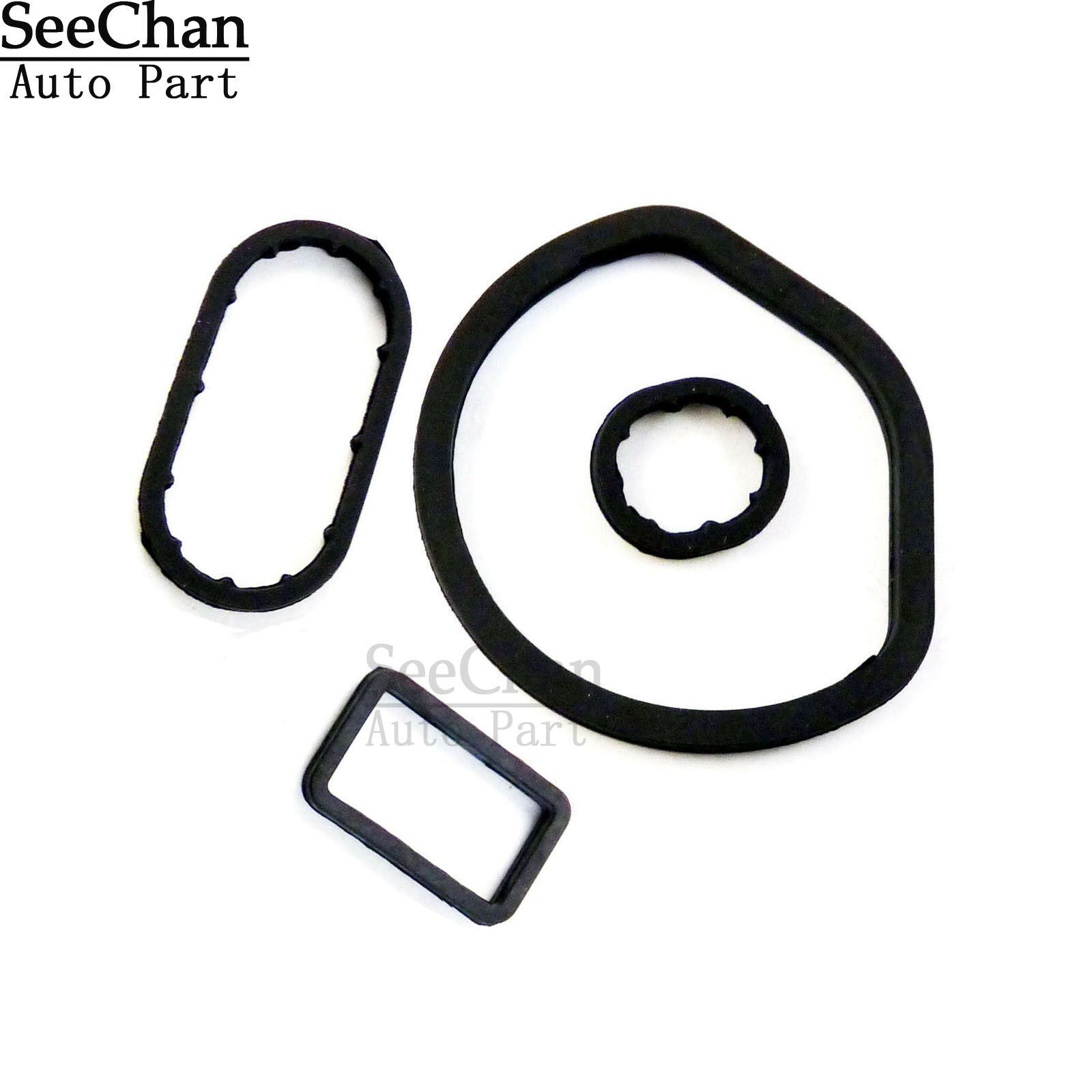 Set of 4 Oil Filter Housing Seal Kit Fit for Mercedes W208 W209 W210 W211 W220