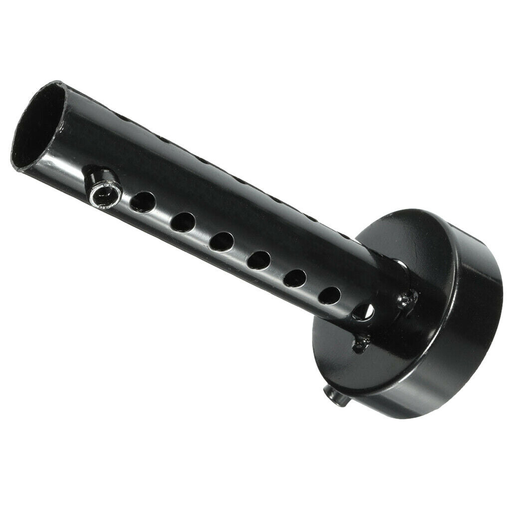2Pieces Universal Motorcycle Exhaust Pipe Muffler Baffle Silencer Black 35mm