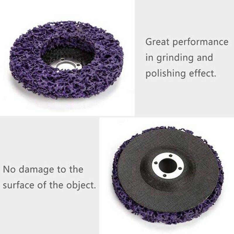 4 Pack 4-1/2 inch(115mm) x 7/8 inch Stripping and Clean Disc for Angle GrinderV1