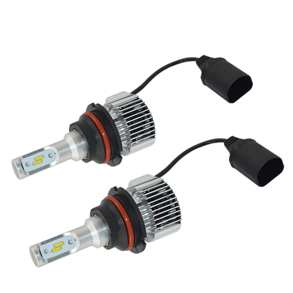 2 Pieces 9004 HB1 LED Fog Light Dual Hi/Lo Beam Bulbs Kit - 6000K Pure White