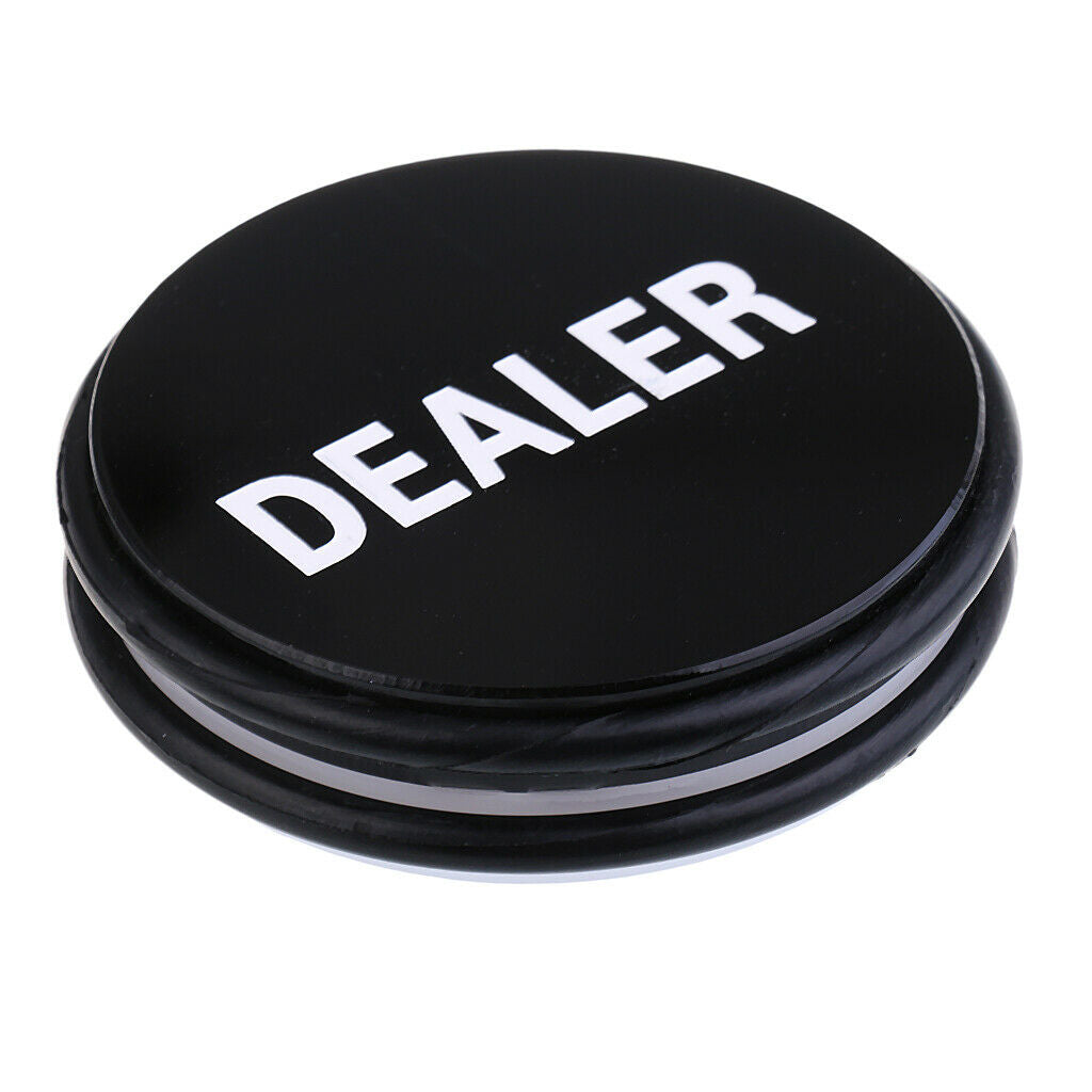 Professional Casino Board Games Accessory Double Sided Dealer Button 76 X 20mm