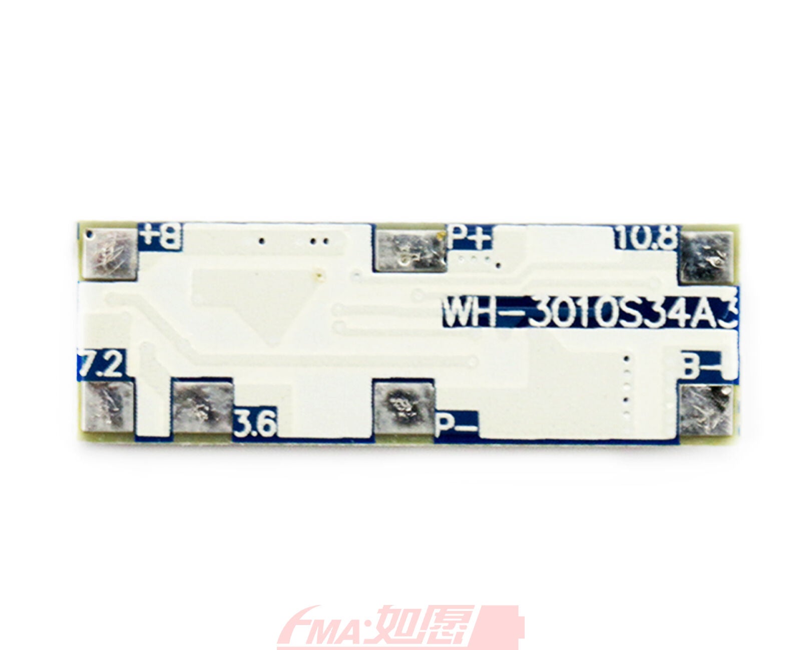 LiFe Battery PCM Protection Circuit Module BMS For 3S 9.6V LiFePO4 I=2A 3S2W001