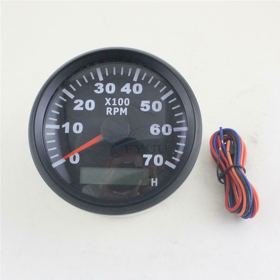 3-3/8" 0-7000RPM Dustproof Waterproof Tachometer For Generating Units Automotive