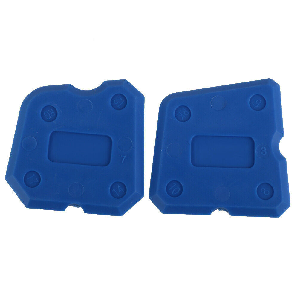 12Pcs Plastic Sealant Tool Kit Caulk Remover Grouting Finishing Smoothing Blue