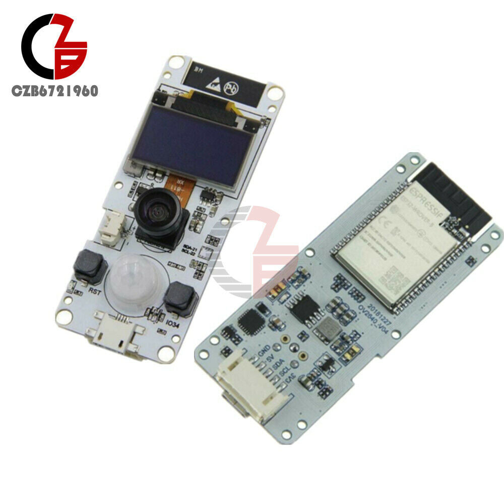 0.96" OLED T-Camera Fish-eye Lens OV2640 Board ESP32 WROVER PSRAM Camera Module