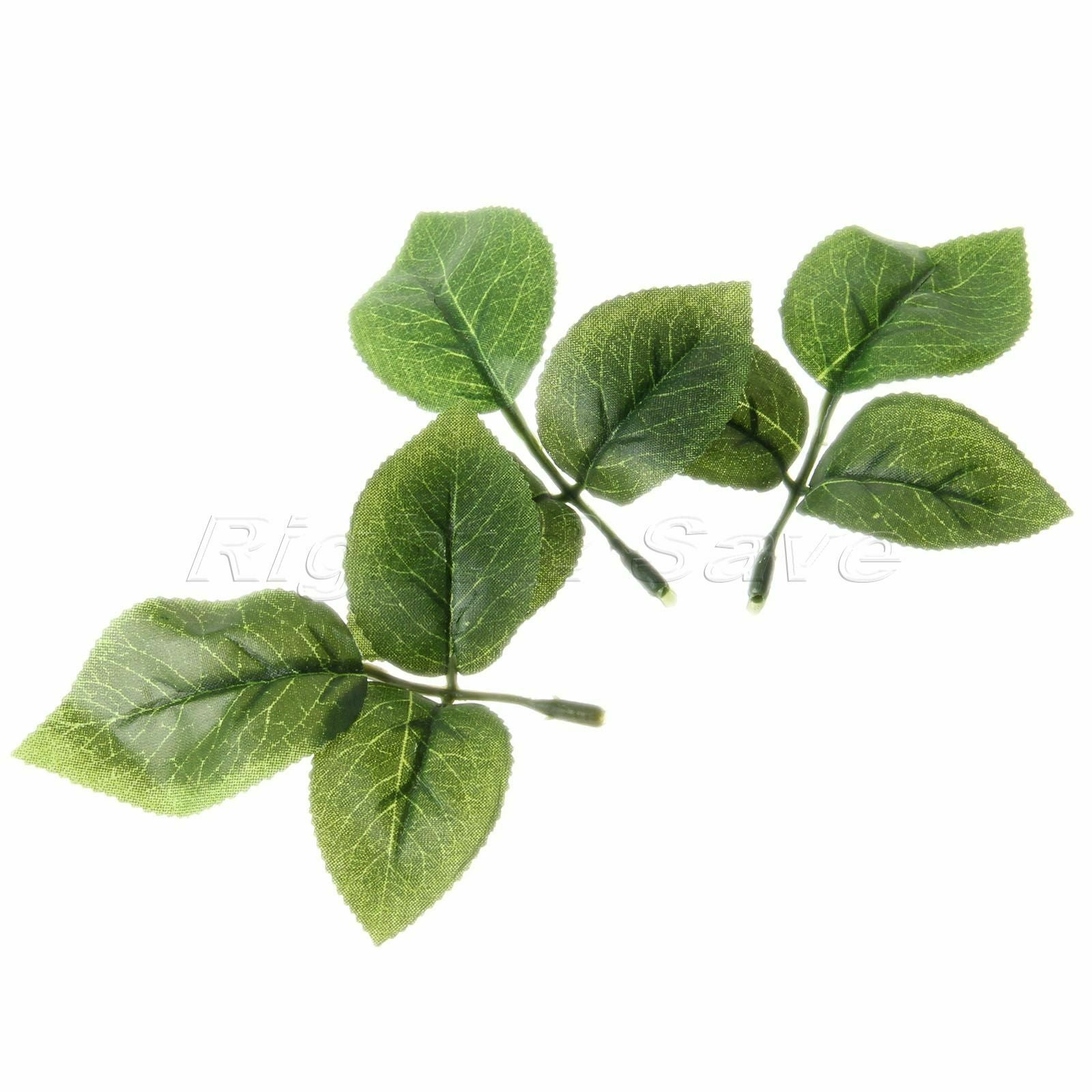 Artificial Silk Green Leaf Rose Leaves 50pcs Bouquet Garland Wedding Party Decor
