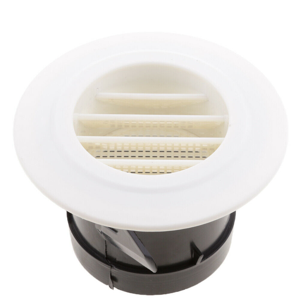2x 12v White Vent With Fan Rv Trailer Caravan Side Air Ventilation