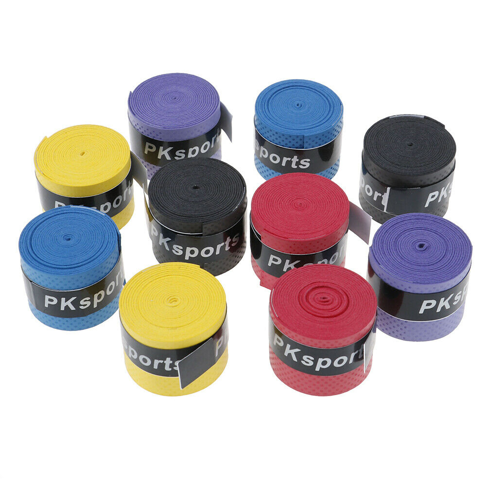 10pcs Tennis Squash Racquet Band Grip Tape Fishing rod Sweatband Grip Sweat DD
