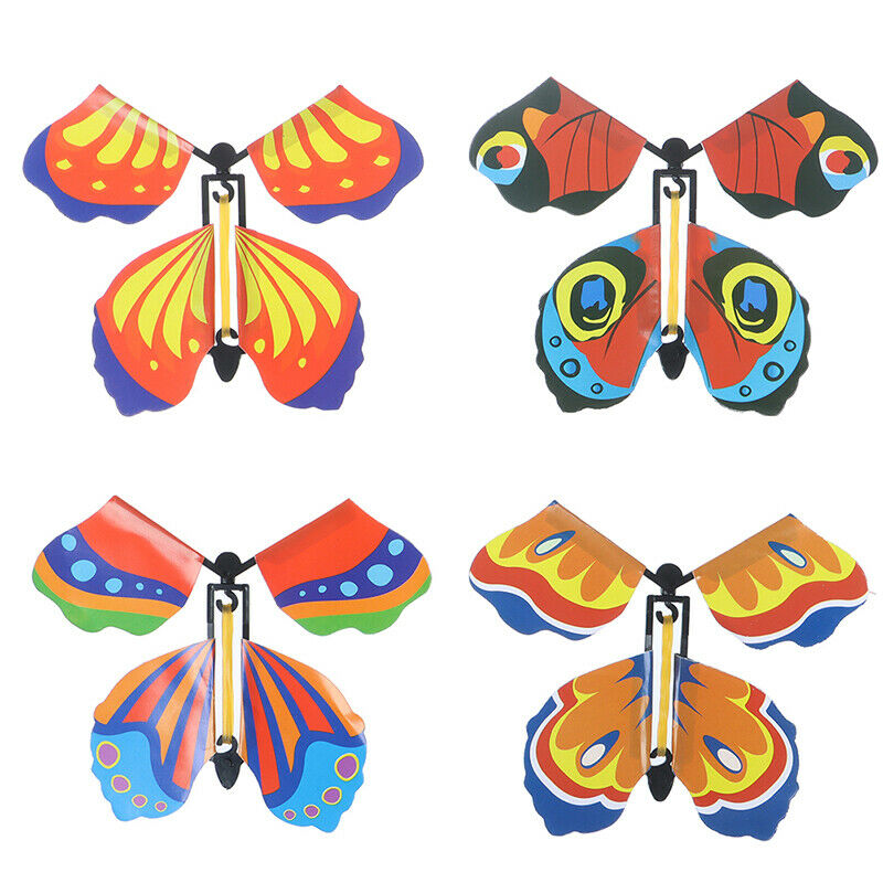 5Pcs Magic Flying Out Butterfly Surprise Magic Props Mystical Trick Toys Lt