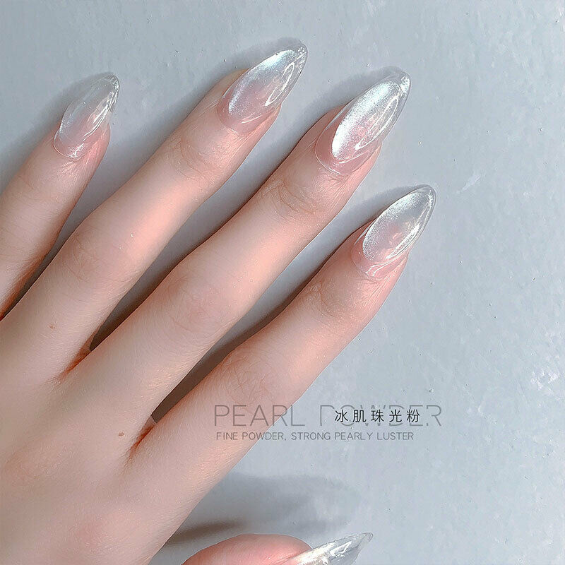 DIY Nail Powder Jelly Crystal Aurora Shiny Powder Glitter Flash Nail Dust Tips