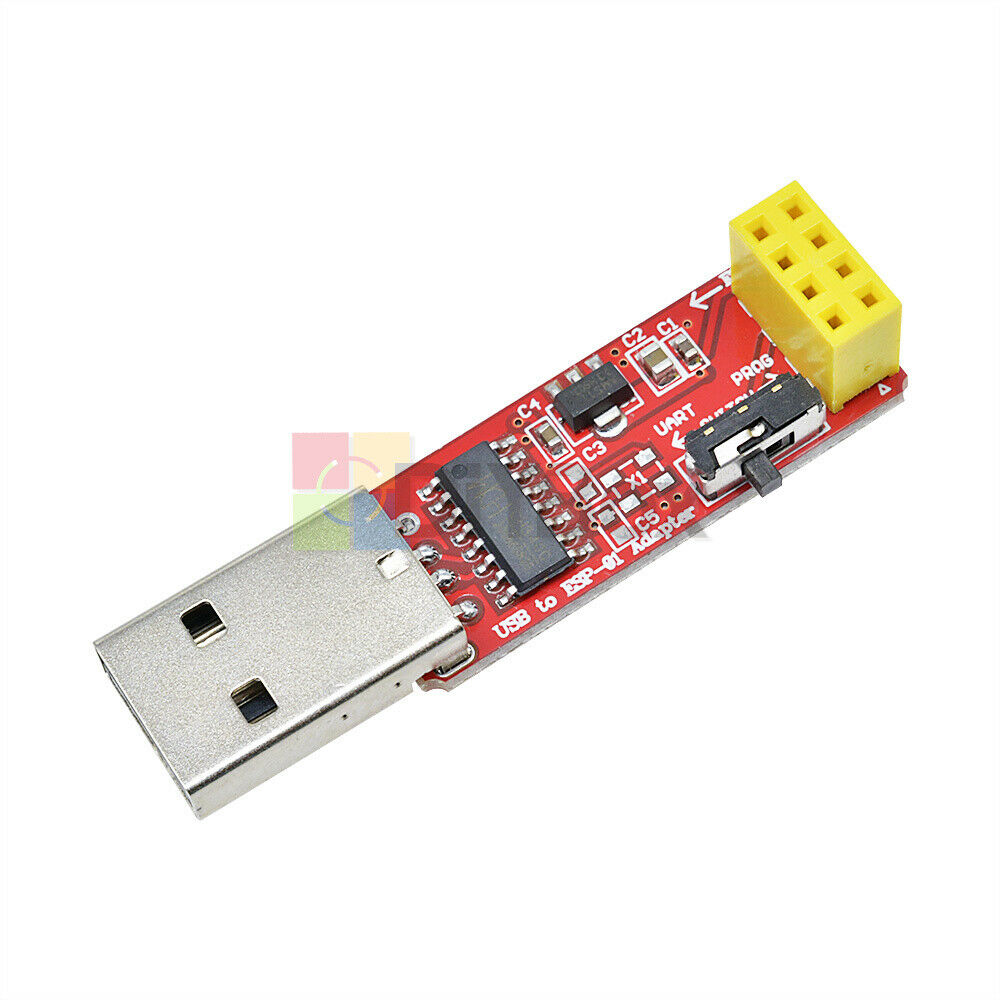 2PCS 4.5V-5.5V USB to ESP8266 ESP-01 Wireless Wifi Adapter Module +CH340G Driver